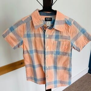 Boys button up short sleeve shirt
